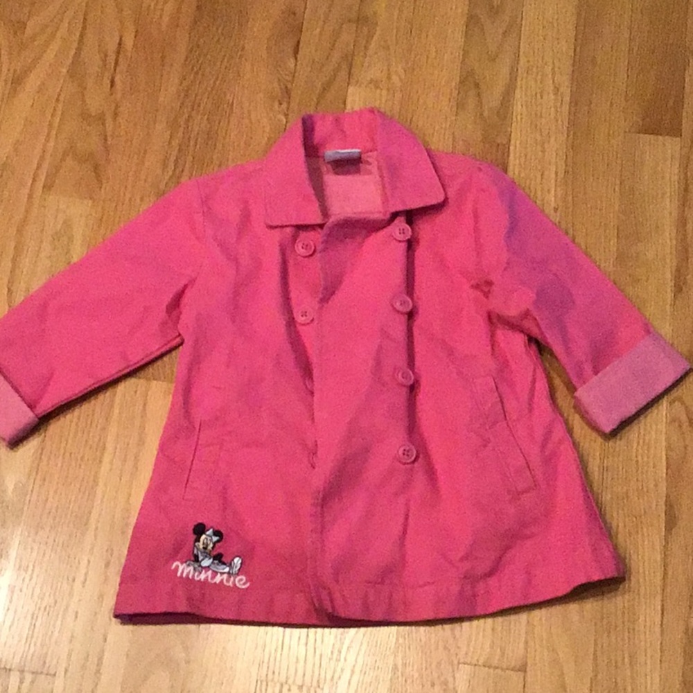 Disney little girl trench coat Pink